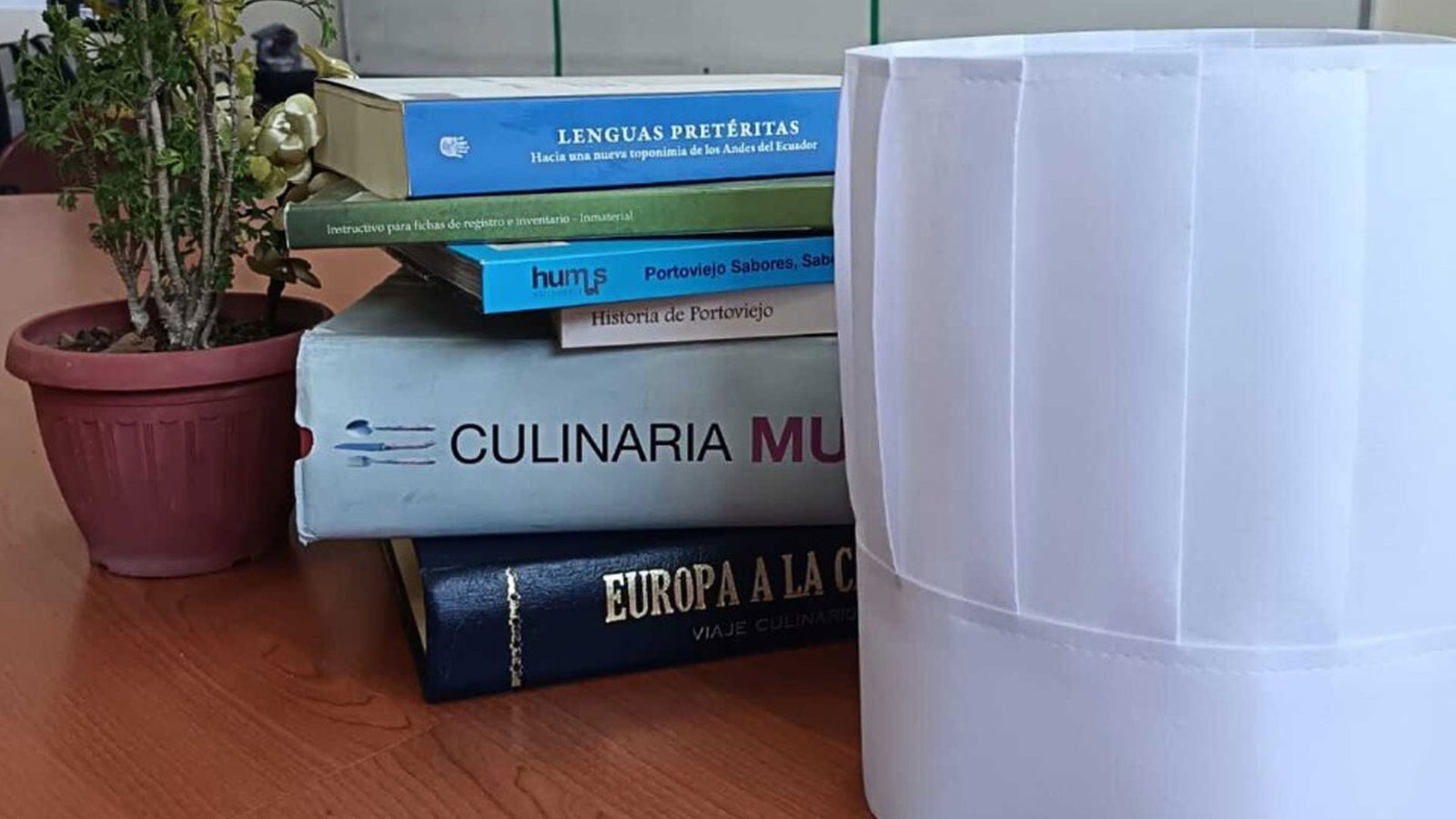 Libros y toca de Chef